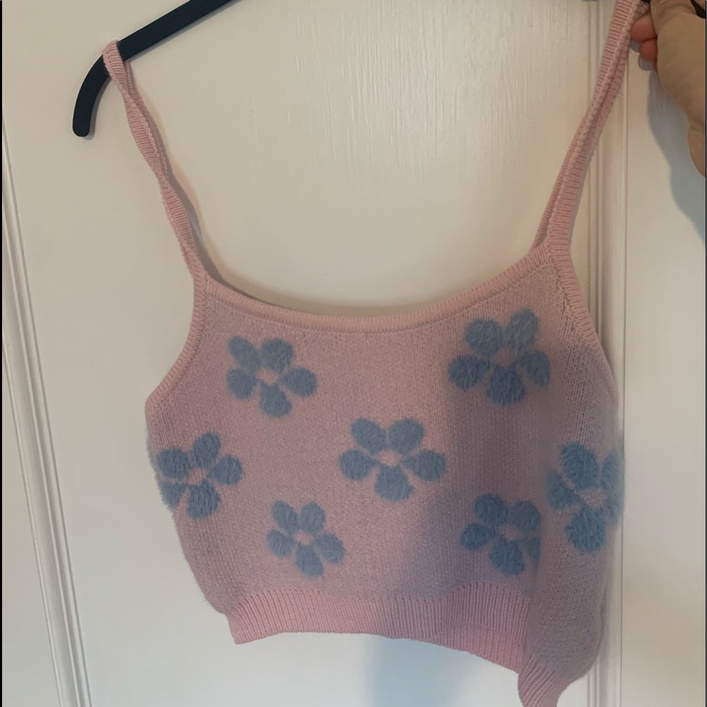 Brand- Adika.Pink and blur floral. 100% polyester. NEVER WORN!